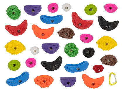 10 pounds of bulk loose climbing holds by Element Climbing